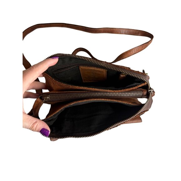 Harbour 2nd Brown Leather Luna Crossbody Bag - Picture 9 of 9